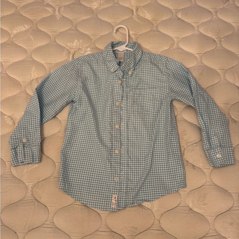 Janie and Jack Boy Blue Checkered Shirt